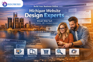 Website designer in Michigan creating a modern, mobile-friendly business website
